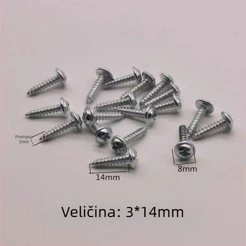 Vijak - metalni, elektroplatirano, Zhenfa, moderan minimalistički stil