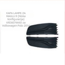 DY-VW-42172 ABS okvir svjetla magle za VW Polo 2014 – prilagodljiv