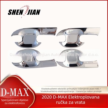 D-MAX Blade-type ABS dekorativni rub za prednja svjetla, kućica ručke na vratima, poklopac spremnika goriva i stražnji okvir svjetala