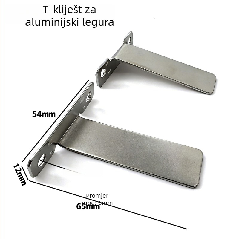 Držač stražnjeg panela aluminijske legure za okvir, stolni nosač, prilagodljiv, moderni minimalistički stil