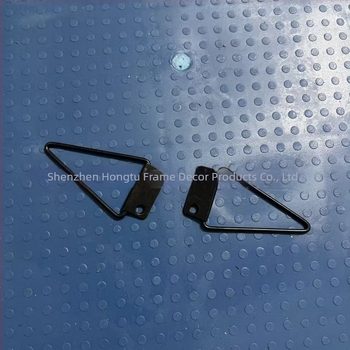 Željezna vješalica za fotografski okvir s trokutastim stražnjim držačem, elektroplatirano, moderan minimalistički stil, pogodna za dnevni boravak, spavaću sobu, ured, ulaz