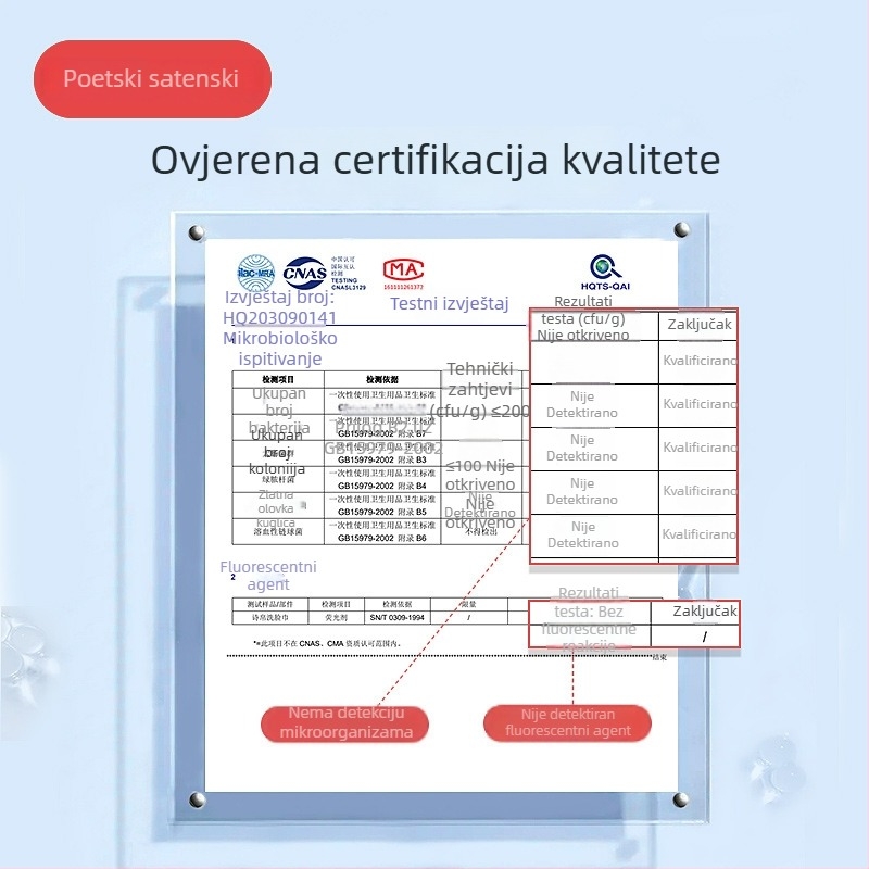 Jednokratna krpa za lice Poetry Silk, viskozna vlakna, pogodno za sve tipove kože