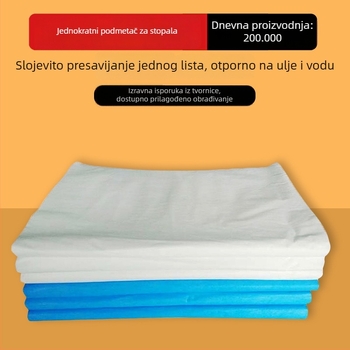 Jednokratna vodootporna i otporno na ulje krpa za kupanje stopala, netkani materijal, pamuk 99%, 50 g, mogućnost prilagodbe