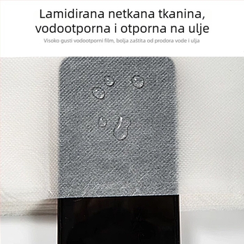 Jednokratna vodootporna i otporno na ulje krpa za kupanje stopala, netkani materijal, pamuk 99%, 50 g, mogućnost prilagodbe