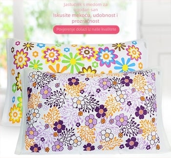 Dvostruko složeni gazasti jastučni ručnik, 100% pamuk, mekan i nježan prema koži