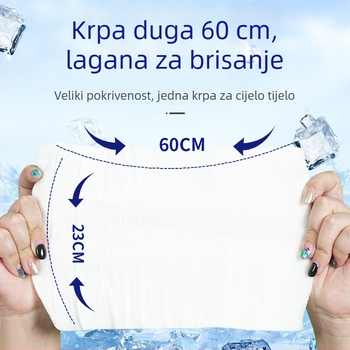 Hlađenje mokrih maramicama – netkani materijal; ručni ručnik; bez prilagodbe