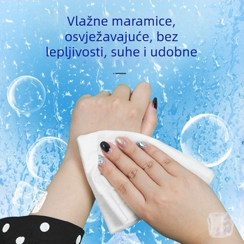 Hlađenje mokrih maramicama – netkani materijal; ručni ručnik; bez prilagodbe
