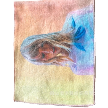 Sportski ručnik od 100% pamuka s logotipom, brzo suši, upija znoj, 88 g, za fitness, jogu, maraton i trčanje