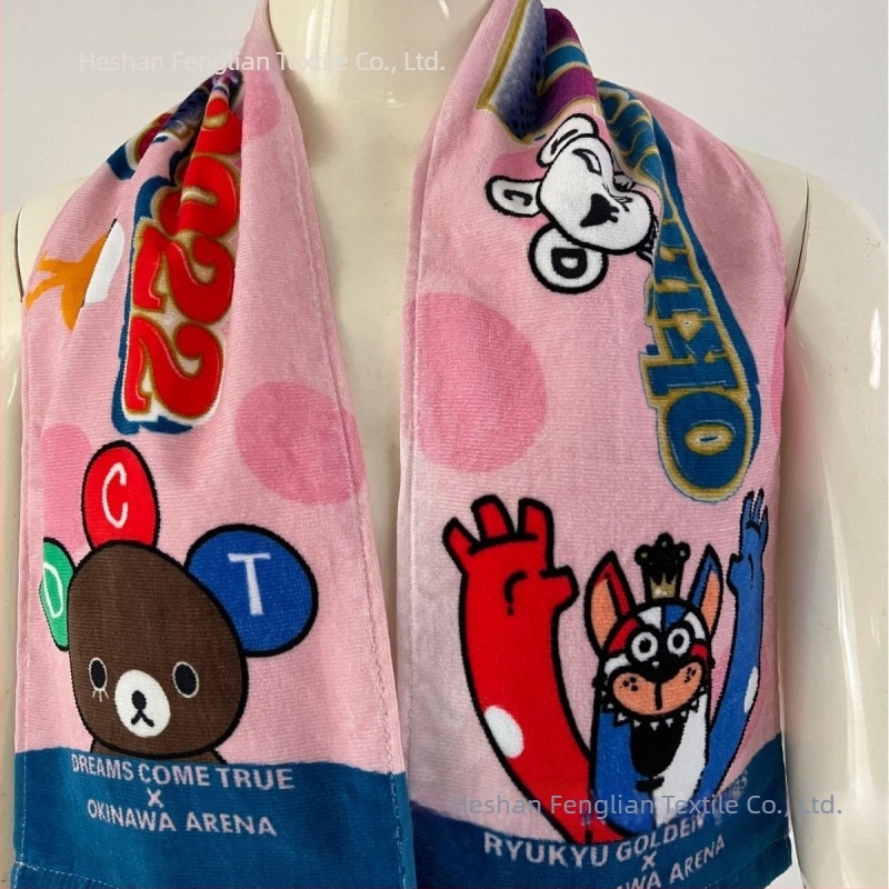 Sportski ručnik od 100% pamuka s logotipom, brzo suši, upija znoj, 88 g, za fitness, jogu, maraton i trčanje