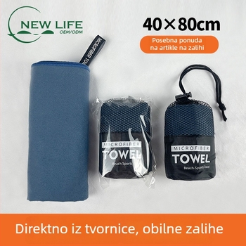 Dvostrani mikrovlaknasti ručnik za sport, brzo se suši, upija, prijenosan za jogu i fitness, 40-80 cm