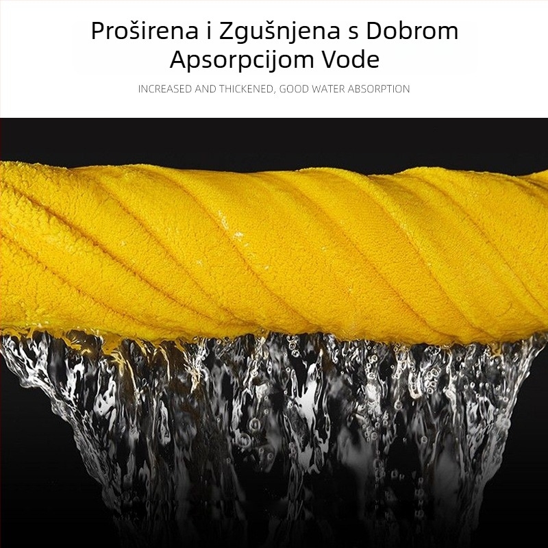 Krpa za pranje automobila od koralnog flisa, debela, snažna apsorpcija vode, bez vlakana, mogućnost prilagodbe logotipa