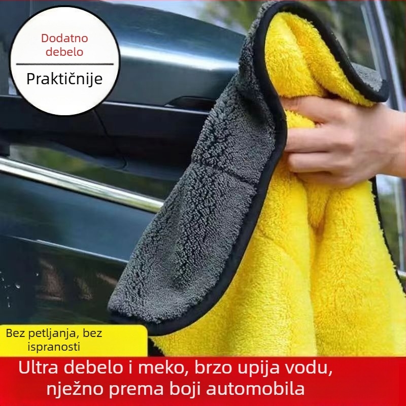 Višenamjenska krpa za brisanje automobila, bez dlačica, apsorbiraju vodu, coral fleece, 350 g, mješovita vlakna, moguć tisak logotipa