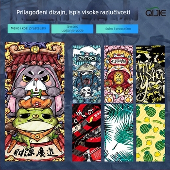 Čajna krpa od mikrovlakana, 260 g, jednostruka pređa, izvezeni postupak