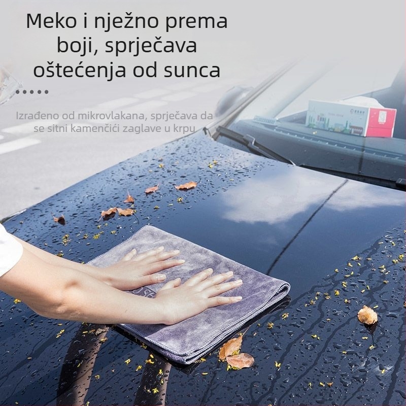 Krpa od mikrovlakana za čišćenje automobila – višenamjenska, upijajuća, 150 g, moguć ispis logotipa, prilagodljiva