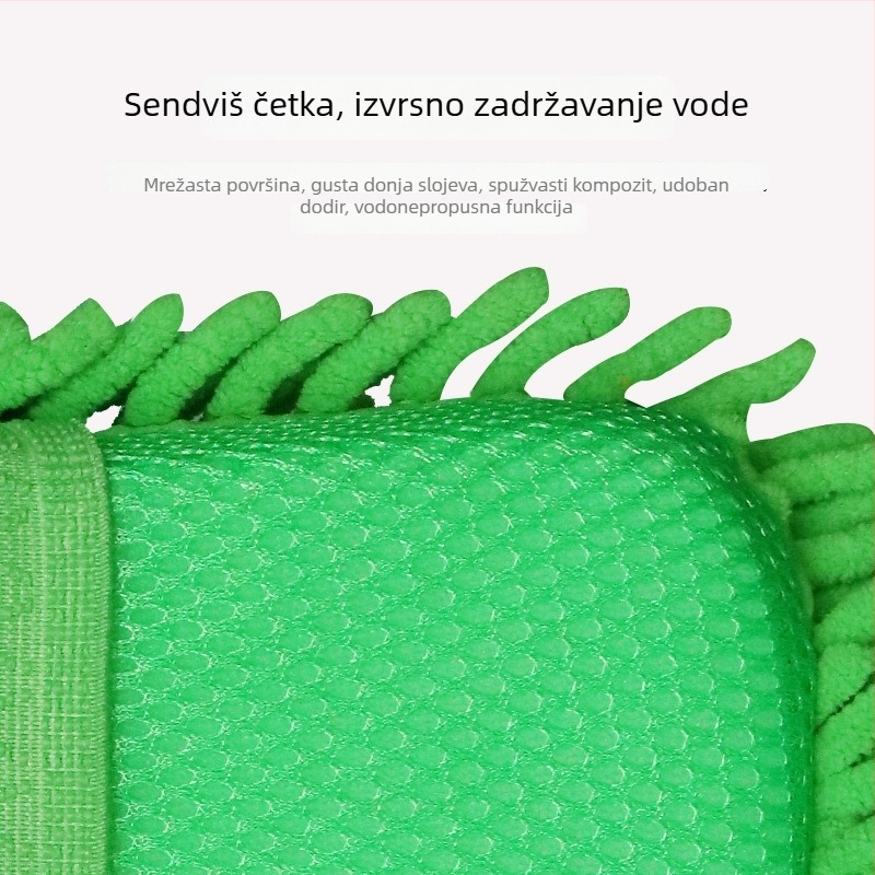 Chenille blok za čišćenje spužva za detailing automobila, koral velur, visoka gustoća