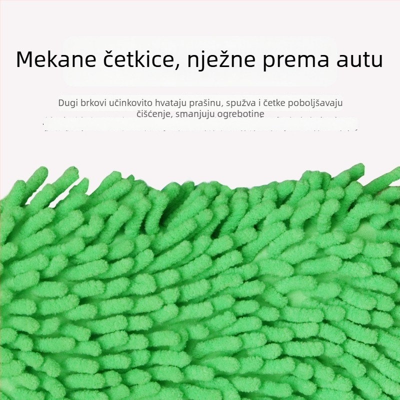 Chenille blok za čišćenje spužva za detailing automobila, koral velur, visoka gustoća