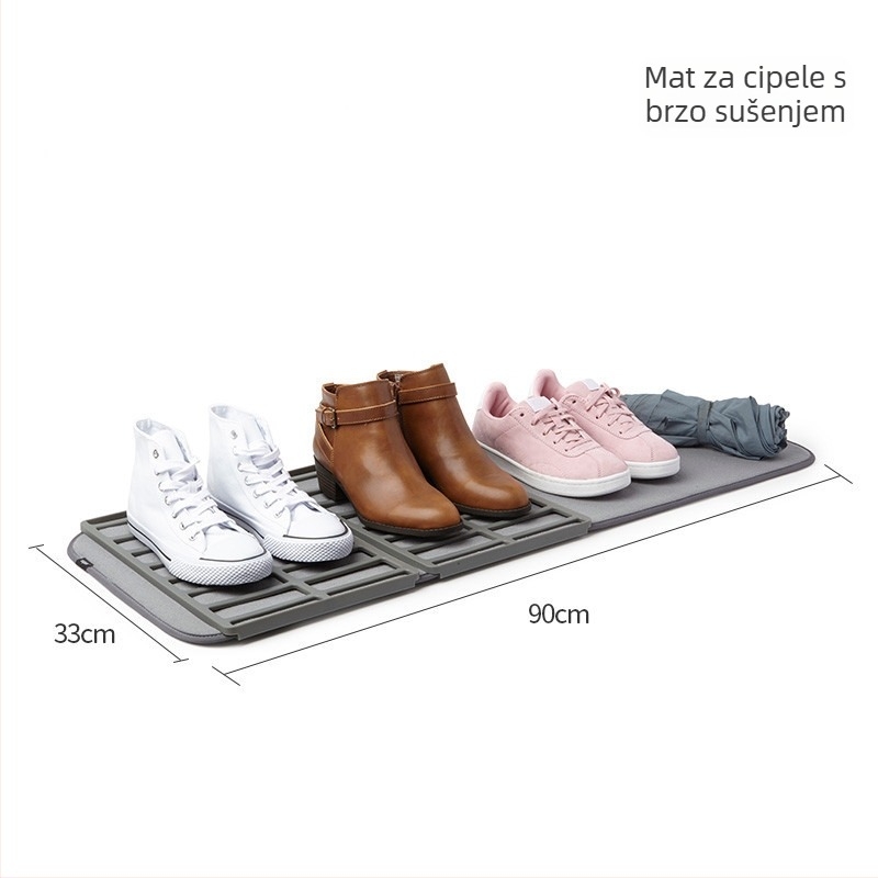 Drenažni podmetač za cipele – poliester, prugaste, moderan minimalistički stil, odvod vode, strojno pranje