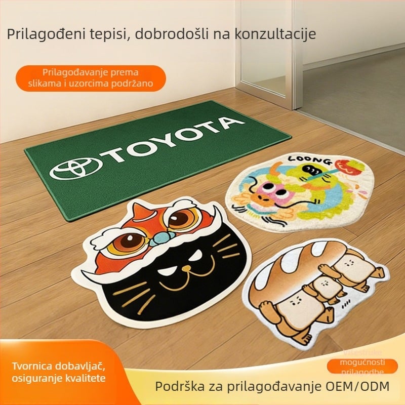 Prilagođene prostirke za kupaonicu i dnevni boravak, ulazne prostirke s poklon pakiranjem