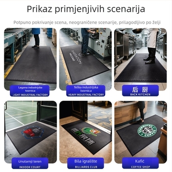 PVC 3D ispisane podne prostirke s prilagođenim logom, protiv umora i protuklizne, za showroom