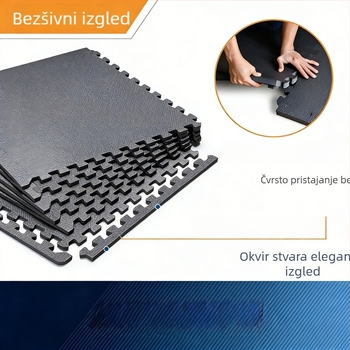 Podna prostirka za fitness - EVA materijal, apsorpcija udara i smanjenje buke, periva, prilagodljiva