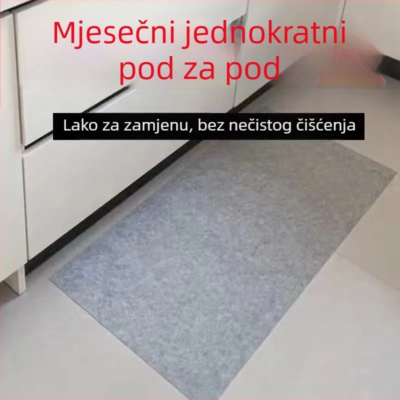 Podloga za ulaz i kuhinju, netkani materijal, u obliku štapa, čišćenje usisavačem, moderni minimalistički stil
