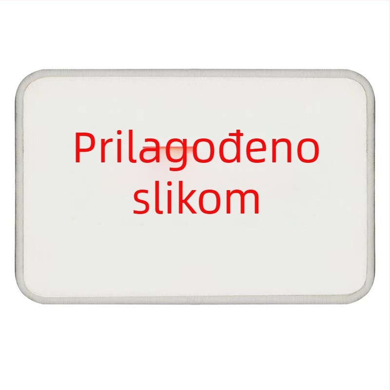 Tepih prilagođen po slici, umjetni kašmir, nepravilnog oblika, za spavaću sobu uz krevet, apsorpcijski i protuklizni mat za kupaonicu i prag.