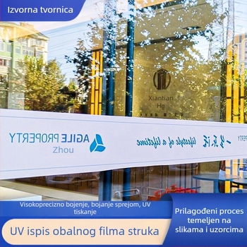 PVC folija za staklena vrata u uredu, matno proziran završetak, samoljepljiva, UV ispis, prilagodljiv uzorak, marka Xing huinan, pogodno za dnevni boravak, spavaću sobu, radni prostor i komercijalne prostore