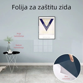 Prozirna samoljepljiva zaštitna folija za ormariće, vodootporna i otporna na masnoće za vrata, radne plohe i namještaj