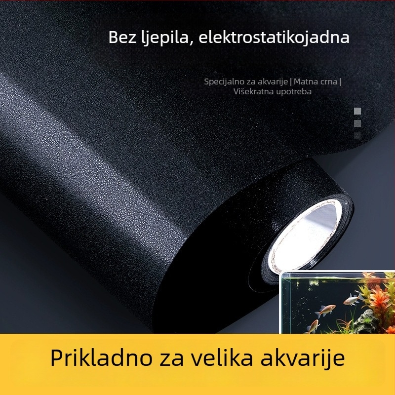 Pozadina za akvarij s naljepnicom, PVC, elektrostaticko ljepilo, Novi kineski stil, 1 komad, pogodna za dnevni boravak, spavaću sobu i poslovne prostore