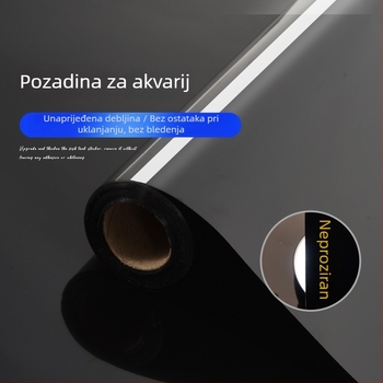 Pozadina za akvarij, PVC materijal, elektrostaticko lijepljenje, novi kineski stil, 1 komad, pogodna za dnevne sobe, spavaće sobe i poslovne prostore