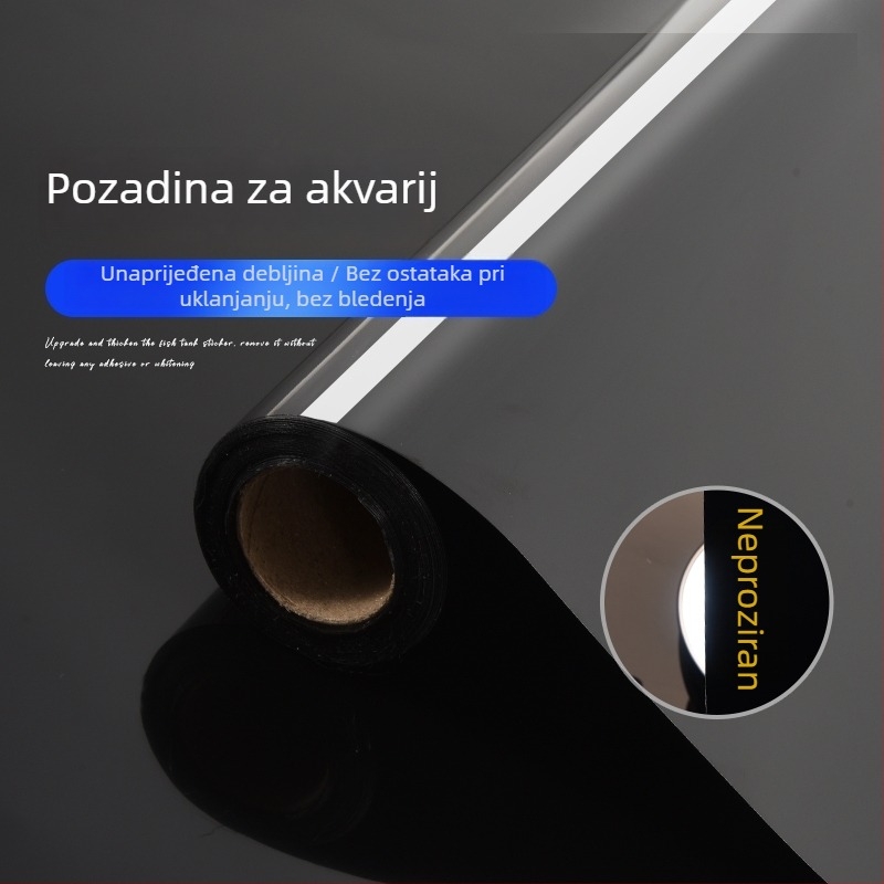 Pozadina za akvarij, PVC materijal, elektrostaticko lijepljenje, novi kineski stil, 1 komad, pogodna za dnevne sobe, spavaće sobe i poslovne prostore