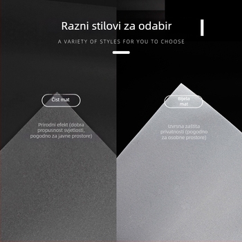 PET film za staklo, zidna naljepnica, jedan komad, jedinstven uzorak