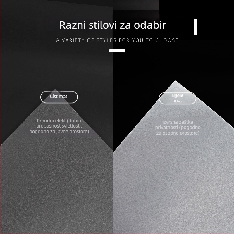 PET film za staklo, zidna naljepnica, jedan komad, jedinstven uzorak