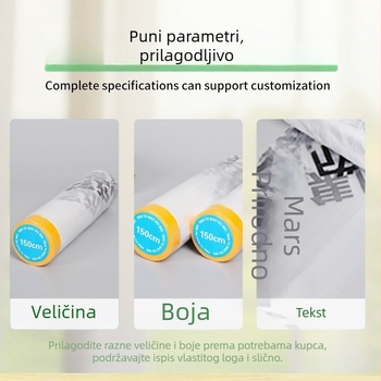 Maskirajući film za garderobu za bojanje namještaja, zaštita od prašine, prilagođena debljina, širina i duljina, PE film sa jezgrom japanskog papira, ljepilo visoke viskoznosti