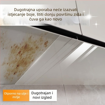 Samodjeljiva PVC zidna naljepnica za vrata ormarića – vodootporan i otporan na masnoću zaštitni film, proziran, 1 komad, kuhinja i ormari, moderni minimalistički stil