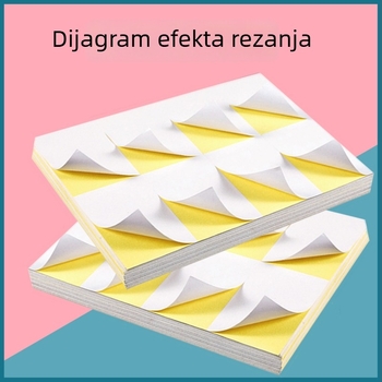 A4 samolijepljivi papir za etikete, za pisanje i ispis, veličina 210 x 297 mm