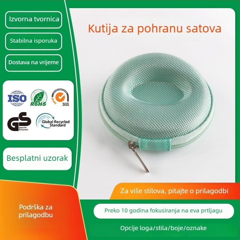 Prilagođena kutija za pohranu nakita i satova – kompozitni materijal, reljefno tiskanje, spremna za pakiranje