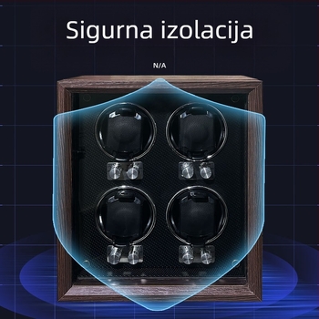 Drveni automatski navijač za satove – anti-magnetni, kutija za pohranu satova za mehaničke satove, Zhenge Electronics ZG-4B