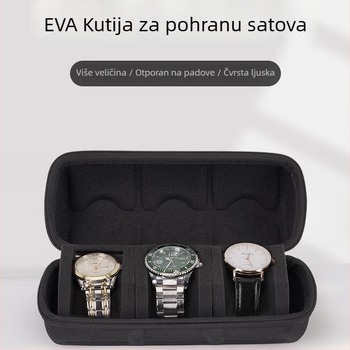 Prijenosna torbica za pohranu satova, model SBB001, EVA + Oxford tkanina, vruće presovanje, sitotisak, šivanje