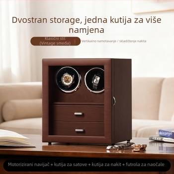 Automatski navijač satova s kutijom za nakit, USB napajanje, anti-magnetni, model A140, branda Spofu