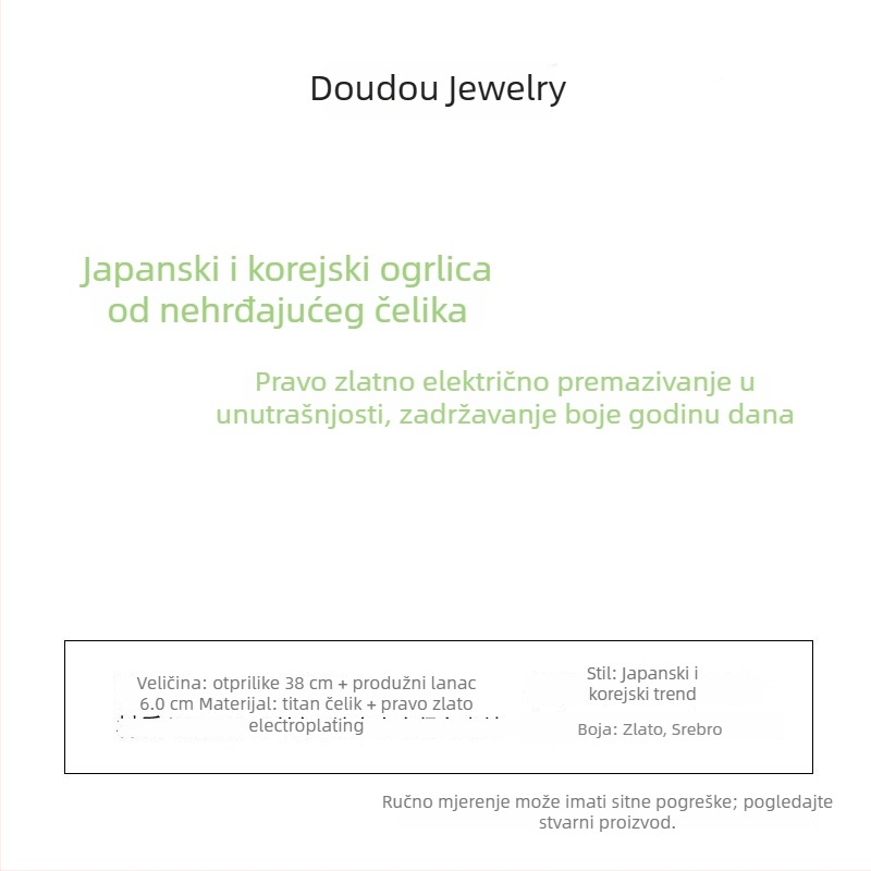 Nakit od titan čelika, etnički stil, unisex, križasti lanac, s ugradnim dragim kamenjem