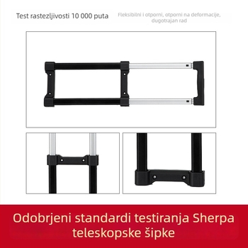 Trosegmetna teleskopka šipka za kufre od aluminijske legure, marka Lianxing, prilagodljivi dodatak za kufre