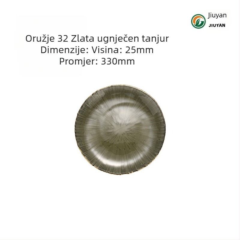 Staklena posuda za voće u europskom stilu, kružnog oblika, otporna na toplinu, kompatibilna s mikrovalnom, logo tiskano