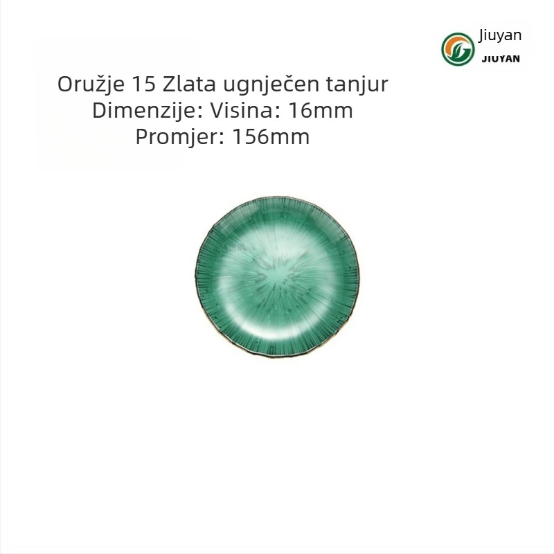 Staklena posuda za voće u europskom stilu, kružnog oblika, otporna na toplinu, kompatibilna s mikrovalnom, logo tiskano