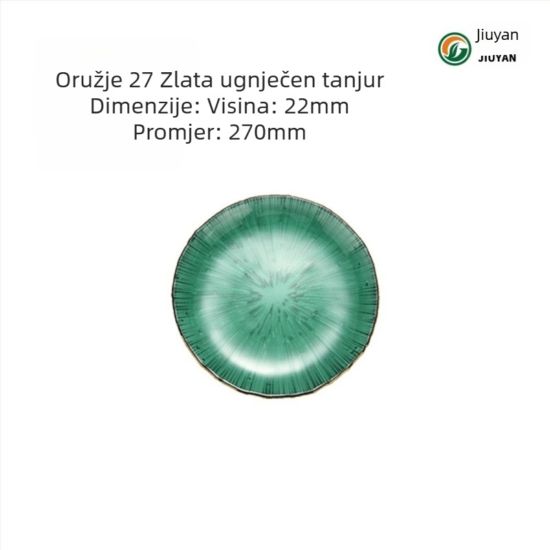 Staklena posuda za voće u europskom stilu, kružnog oblika, otporna na toplinu, kompatibilna s mikrovalnom, logo tiskano