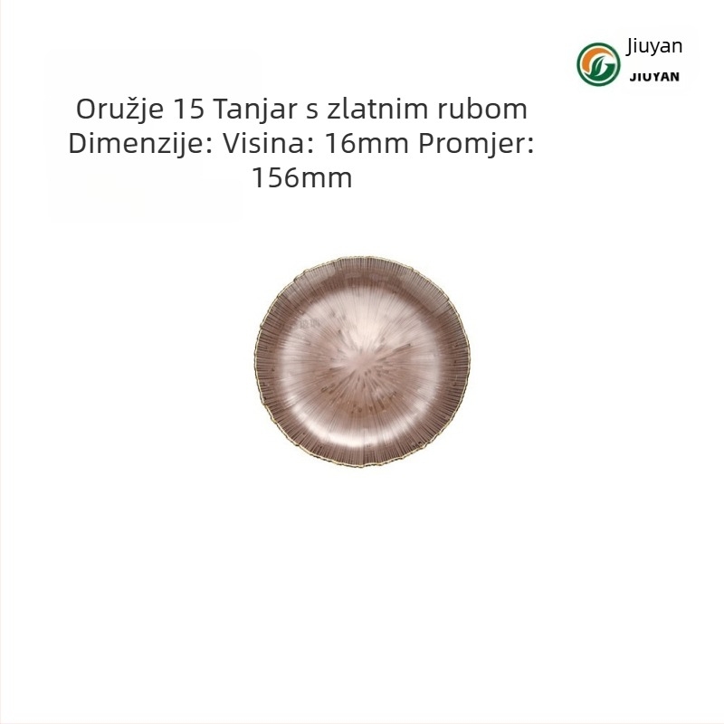 Staklena posuda za voće u europskom stilu, kružnog oblika, otporna na toplinu, kompatibilna s mikrovalnom, logo tiskano