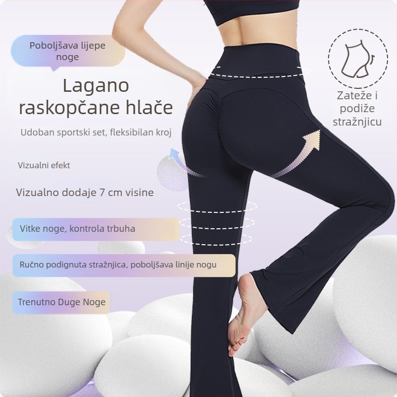 Ženski top za jogu s osjećajem gola kože, uski sportski grudnjak s uklonjivim jastučićima, križni stražnji dizajn za trčanje i fitness