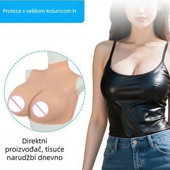 Muška silikon forma grudi, oblik prsa za cross-dressing, veličina C
