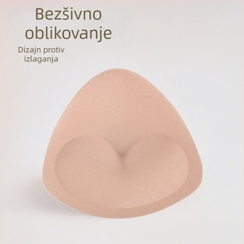 Samodijeljiva podložnica za grudi – pamuk, trokutasti oblik, srcolni kontur, debeli, nevidljiva