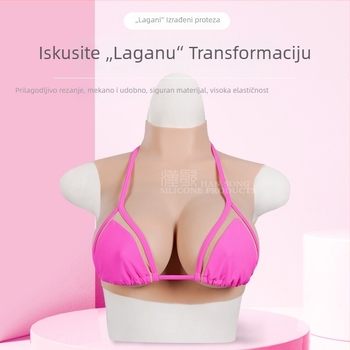 Ultra-tanki silikonni prsni protez za postoperativno nošenje, za cross-dressing